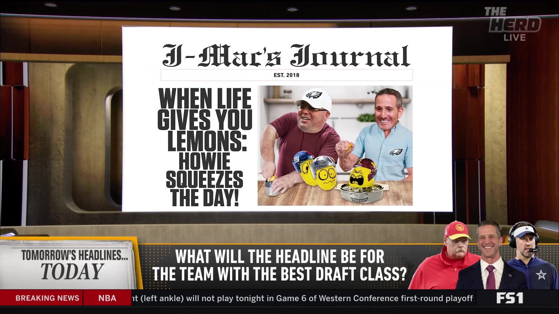 Howie Roseman's 'master class' draft earns J-Mac's praise