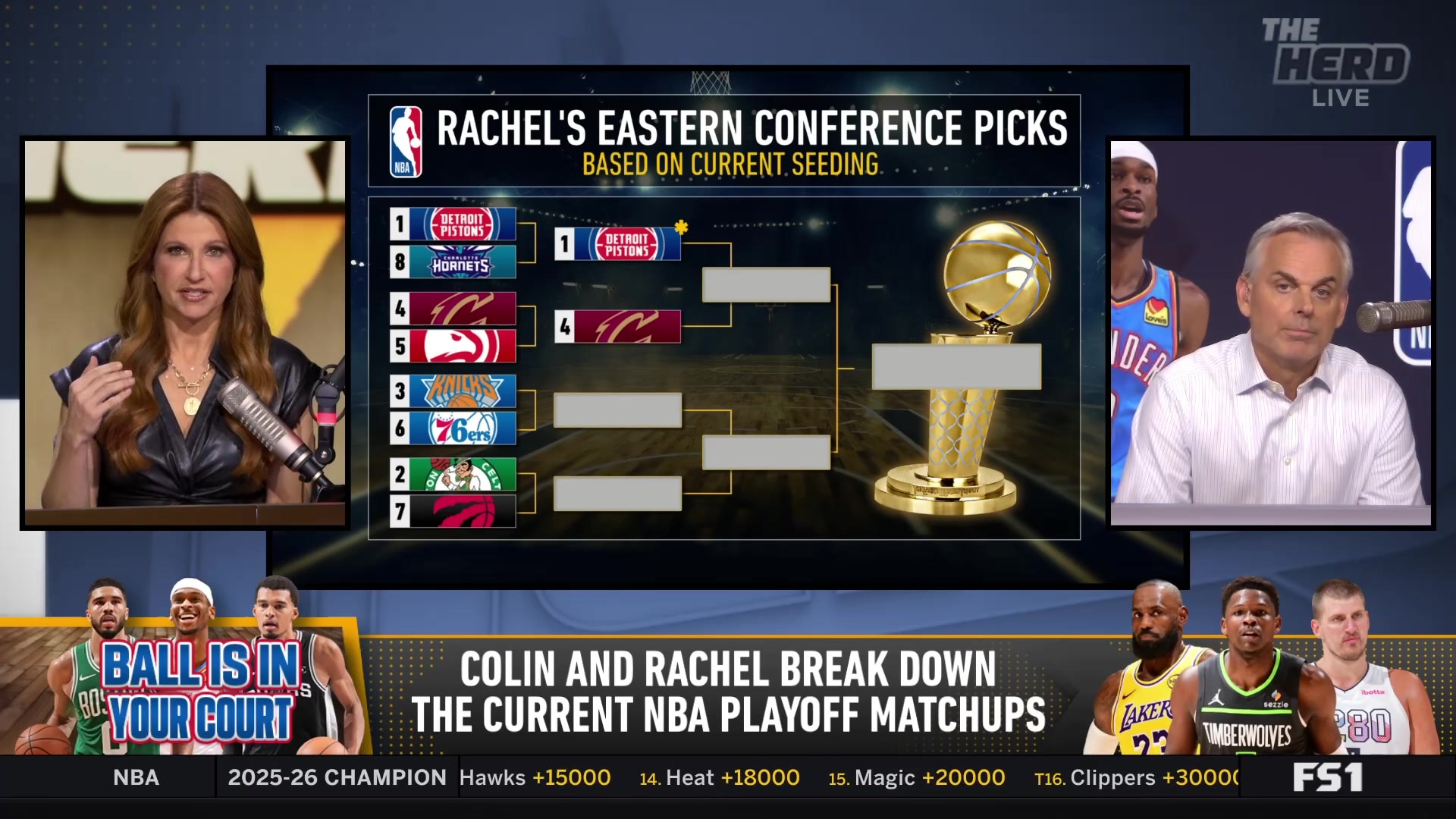 Rachel Nichols' confident pick for Cavaliers over Hawks