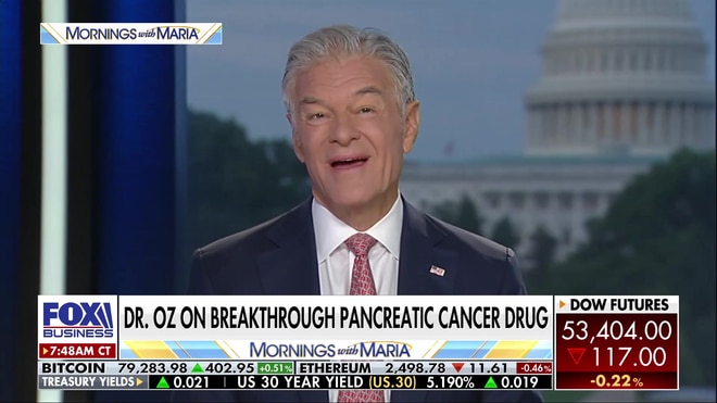Dr. Mehmet Oz reacts to breakthrough FDA-approved pancreatic cancer drug