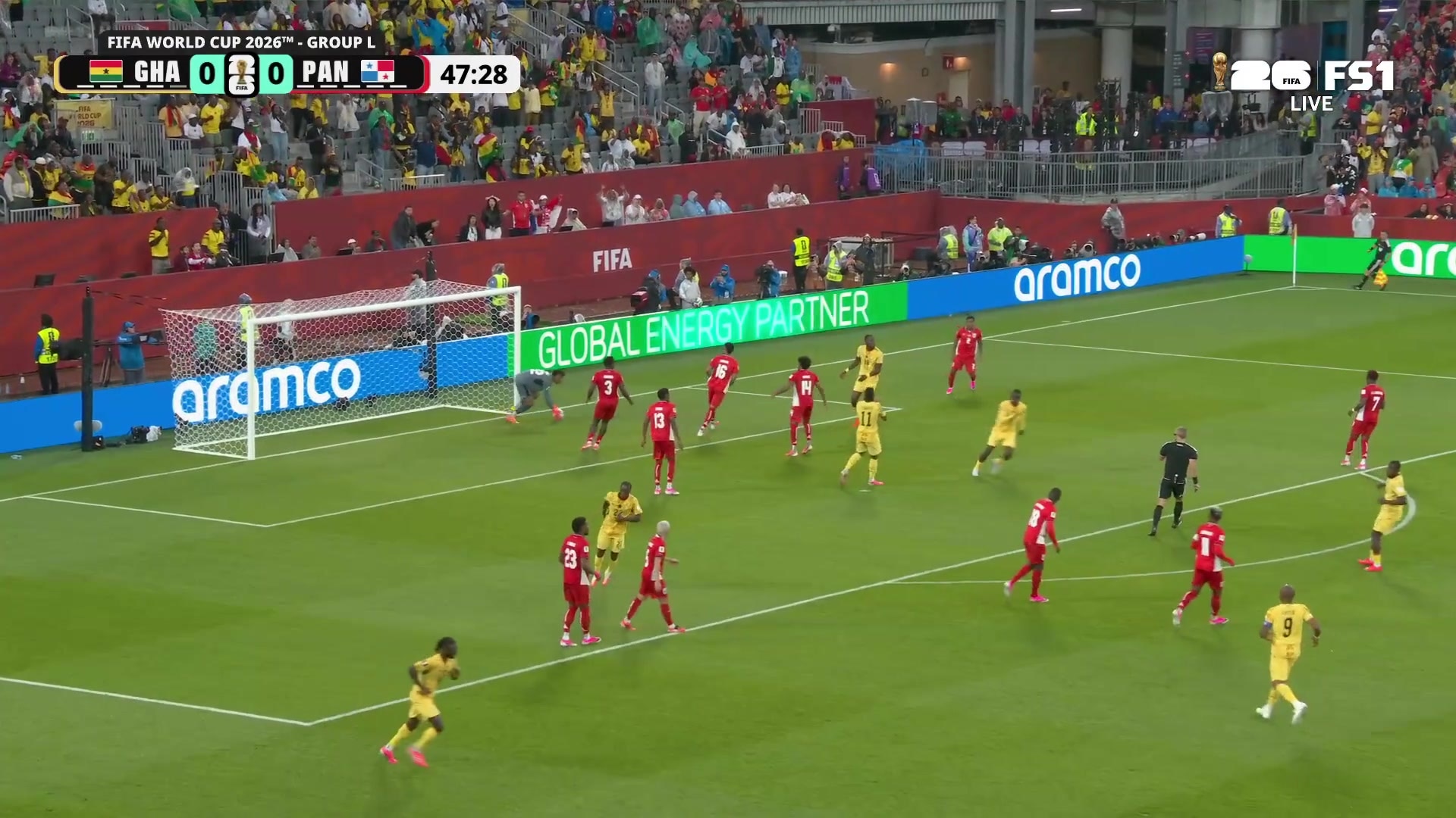 Watch Panama goalkeeper denies Ghana's header on target - FS1 | FOX One