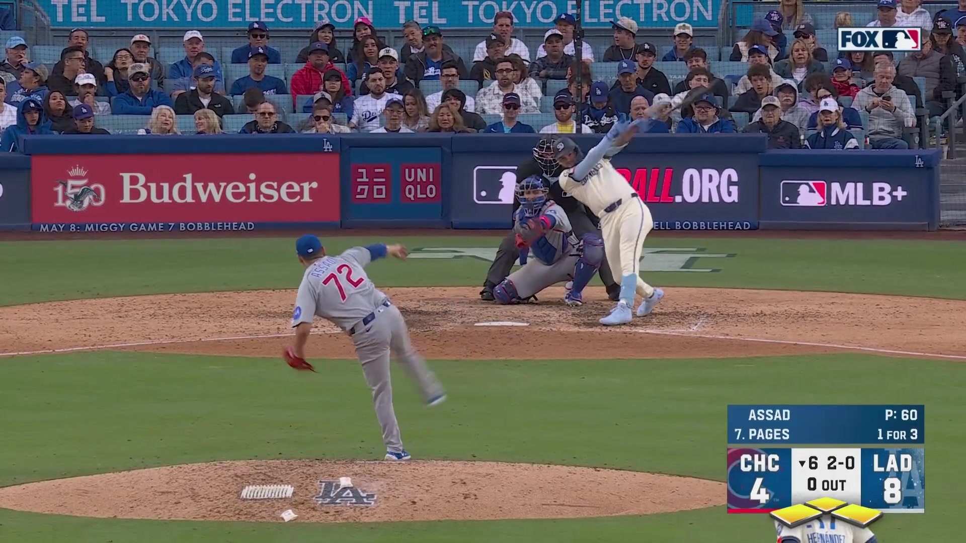 Andy Pages hits a 2-run double to left-center