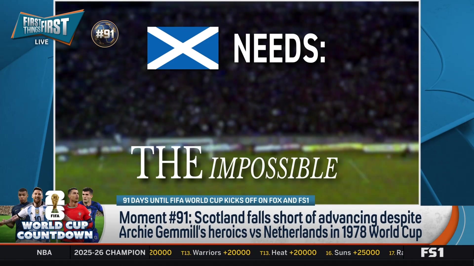 Archie Gemmill's heroic goal in 1978 World Cup not enough for Scotland