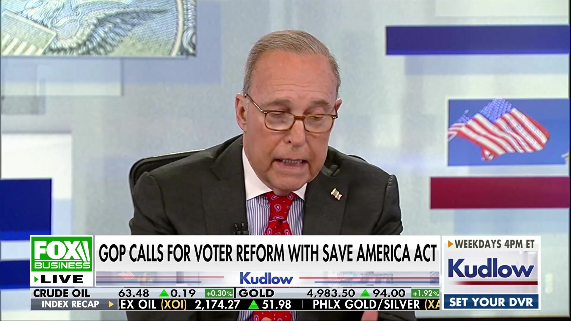 Larry Kudlow questions Democratic opposition to voter ID