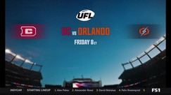 Full Weekend of UFL Football: DC vs Orlando, Dallas vs Louisville