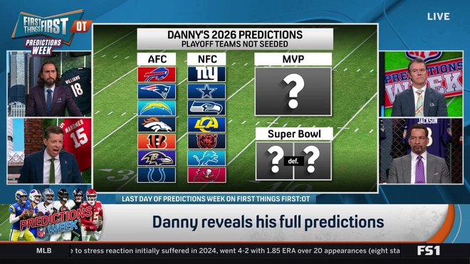 Danny's amended NFC playoff predictions raise eyebrows