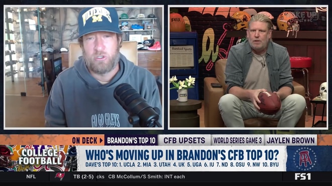 Dave Portnoy and Brandon Walker clash over CFB Top 10 rankings