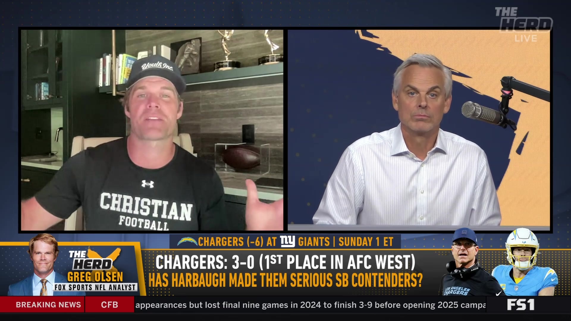 Greg Olsen emphasizes intrinsic toughness for NFL quarterbacks