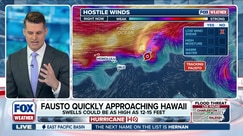 Tropical Storm Fausto threatens Hawaii with high surf and rain