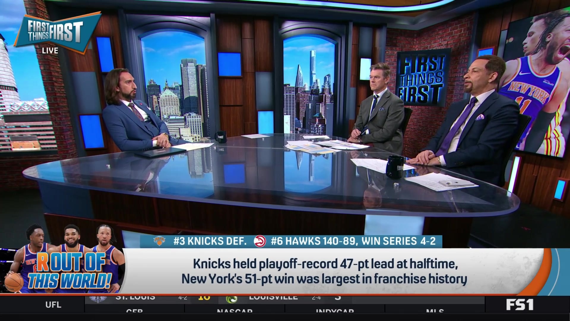 Nick Wright: Knicks' Historic Win Impacts Their Playoff Floor