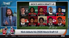 Nick Wright reveals Top 10 Picks of his 2026 NFL Mock Draft 1.0