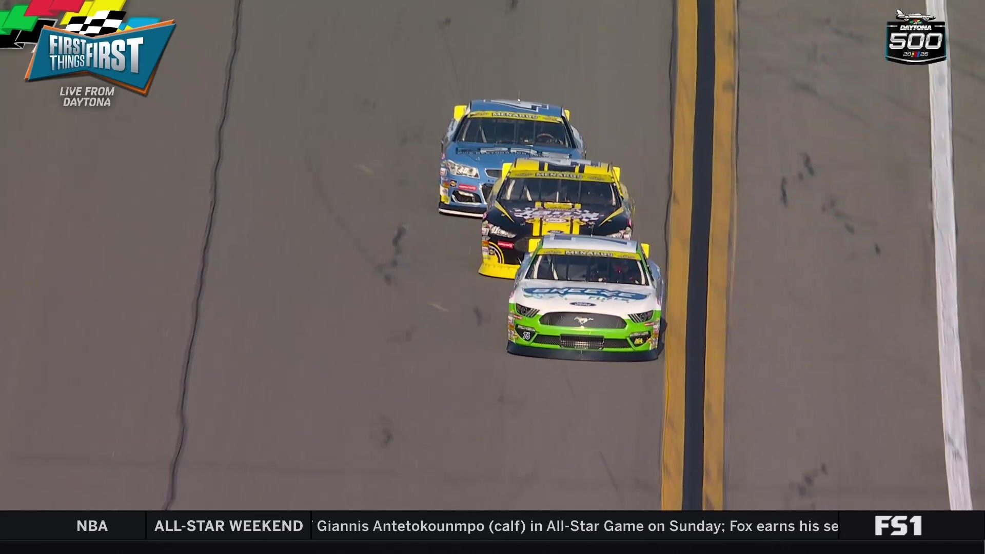 Daytona International Speedway's massive scale and Earth's curvature