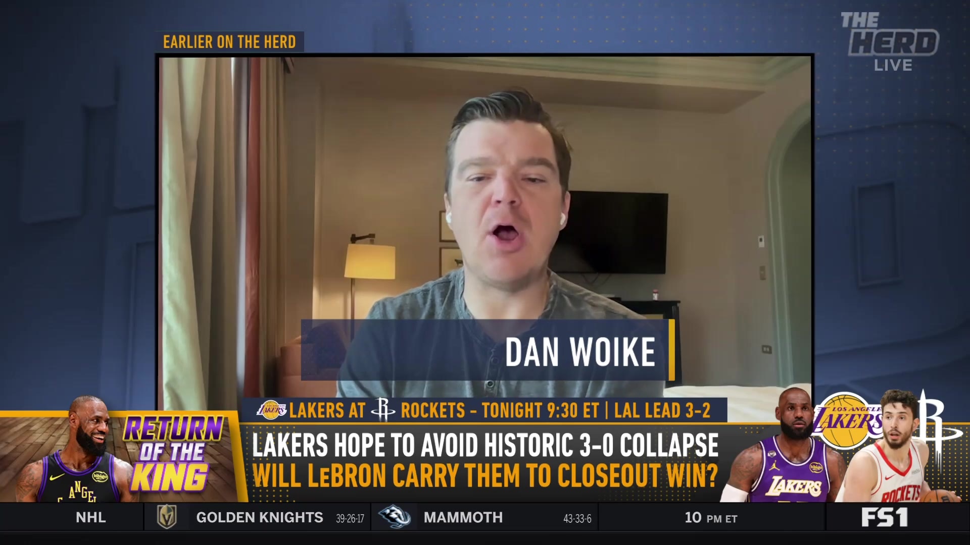 Dan Woike Has No Feel for Lakers-Rockets Series