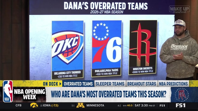 Dana Beers labels the Thunder, 76ers, and Rockets as overrated