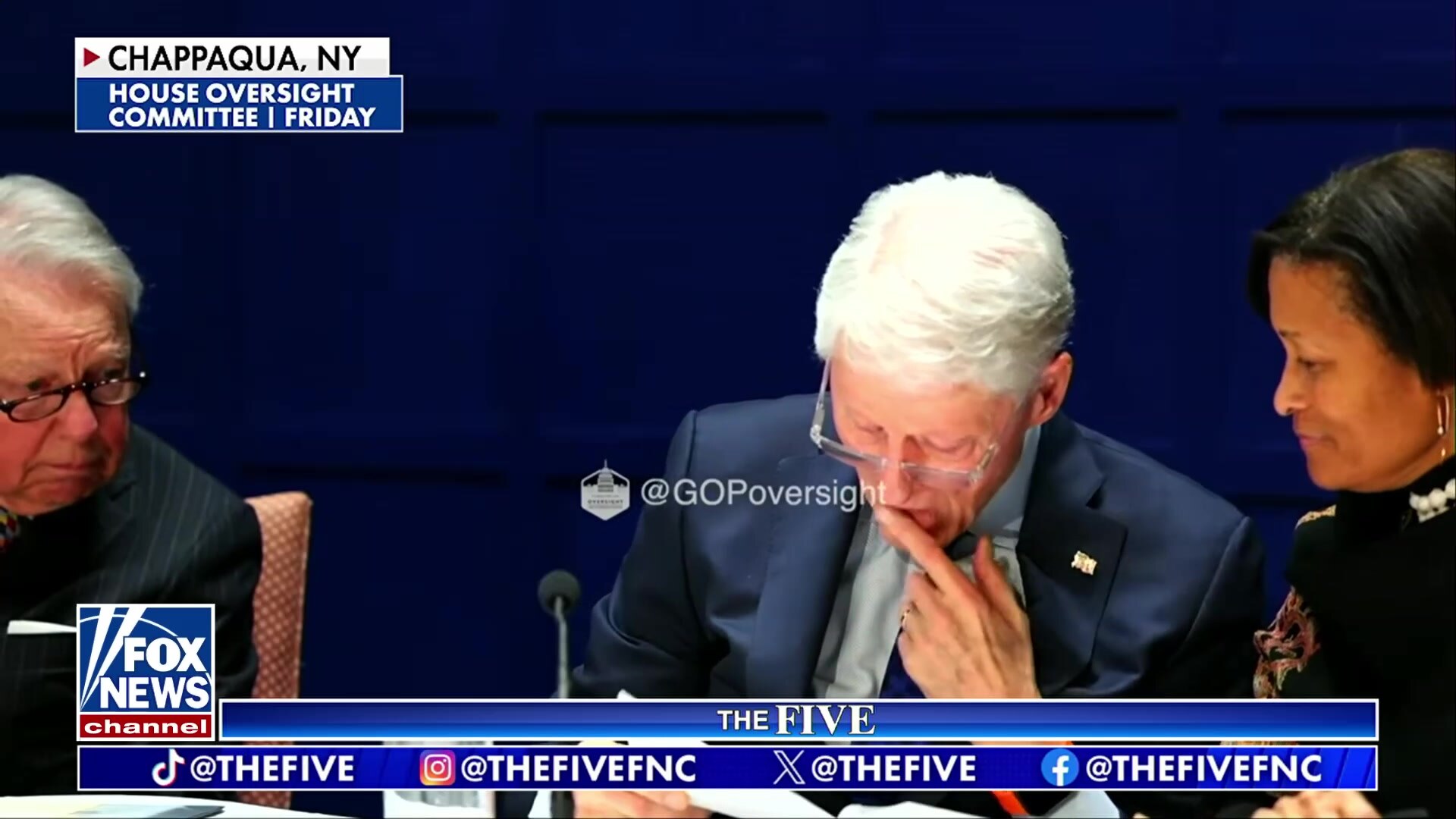 Bill Clinton denies 'sexual activities' in hot tub, laughs at Epstein photos