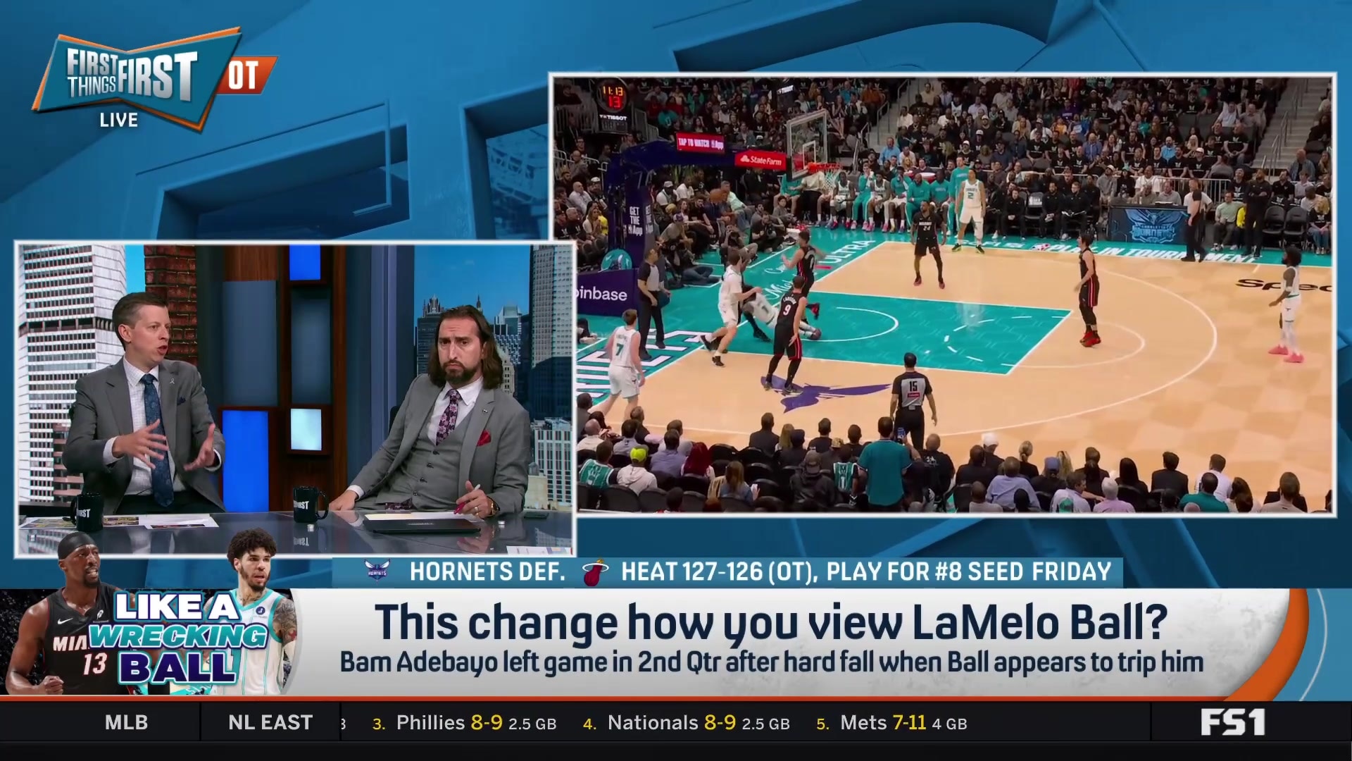 Should LaMelo Ball be suspended for tripping Bam Adebayo?