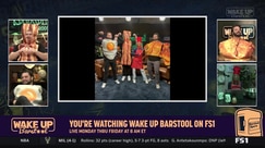 Wake Up Barstool hosts jump into a giant frying pan