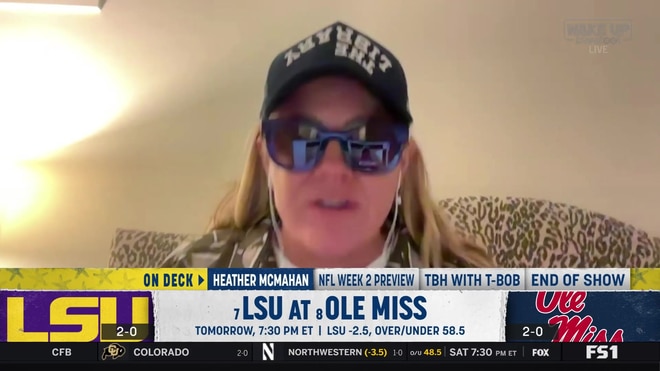 Heather McMahon sets high stakes with T-Bob Hebert for LSU vs. Ole Miss