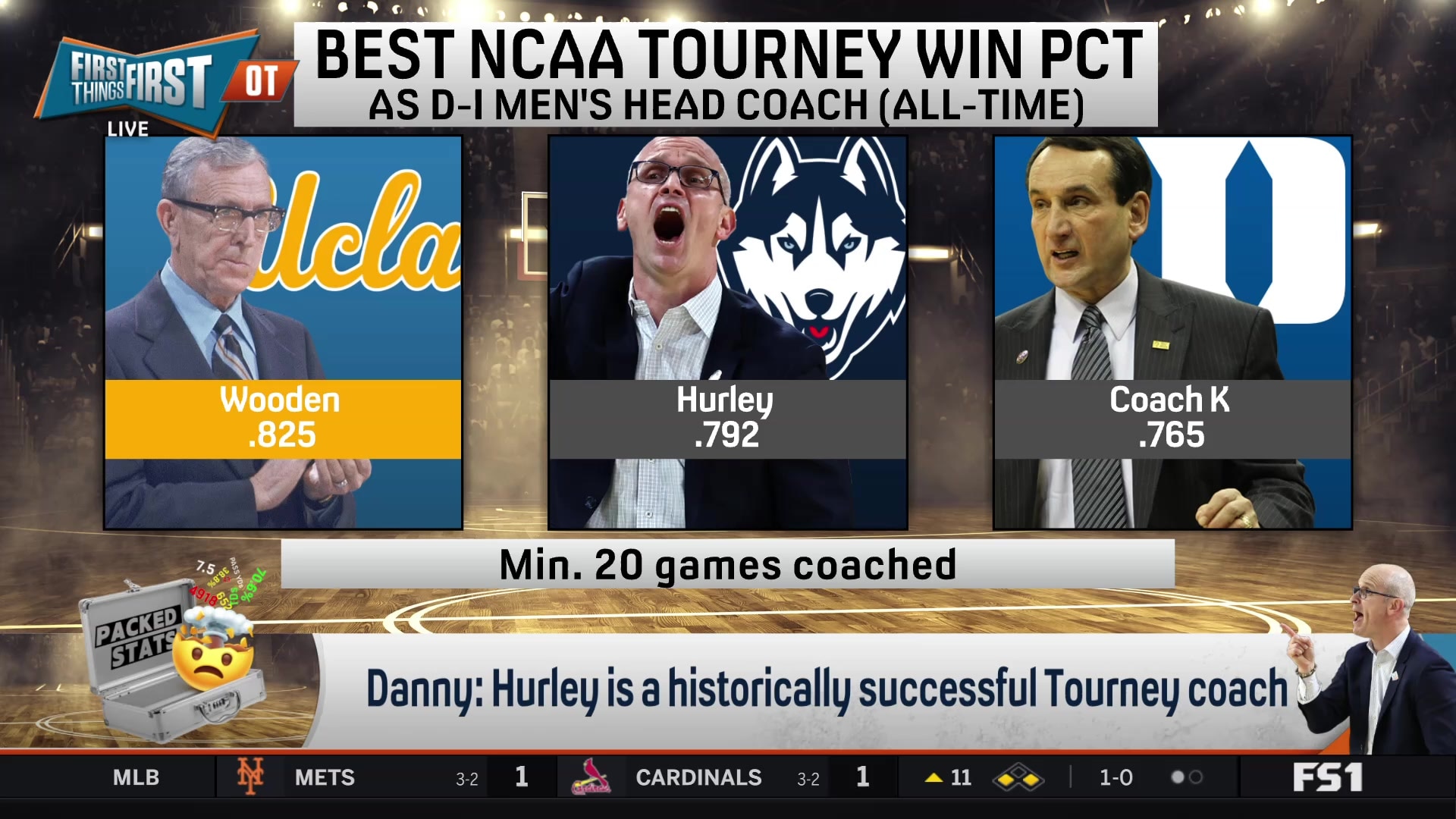 Dan Hurley's elite NCAA Tournament record places him among coaching legends