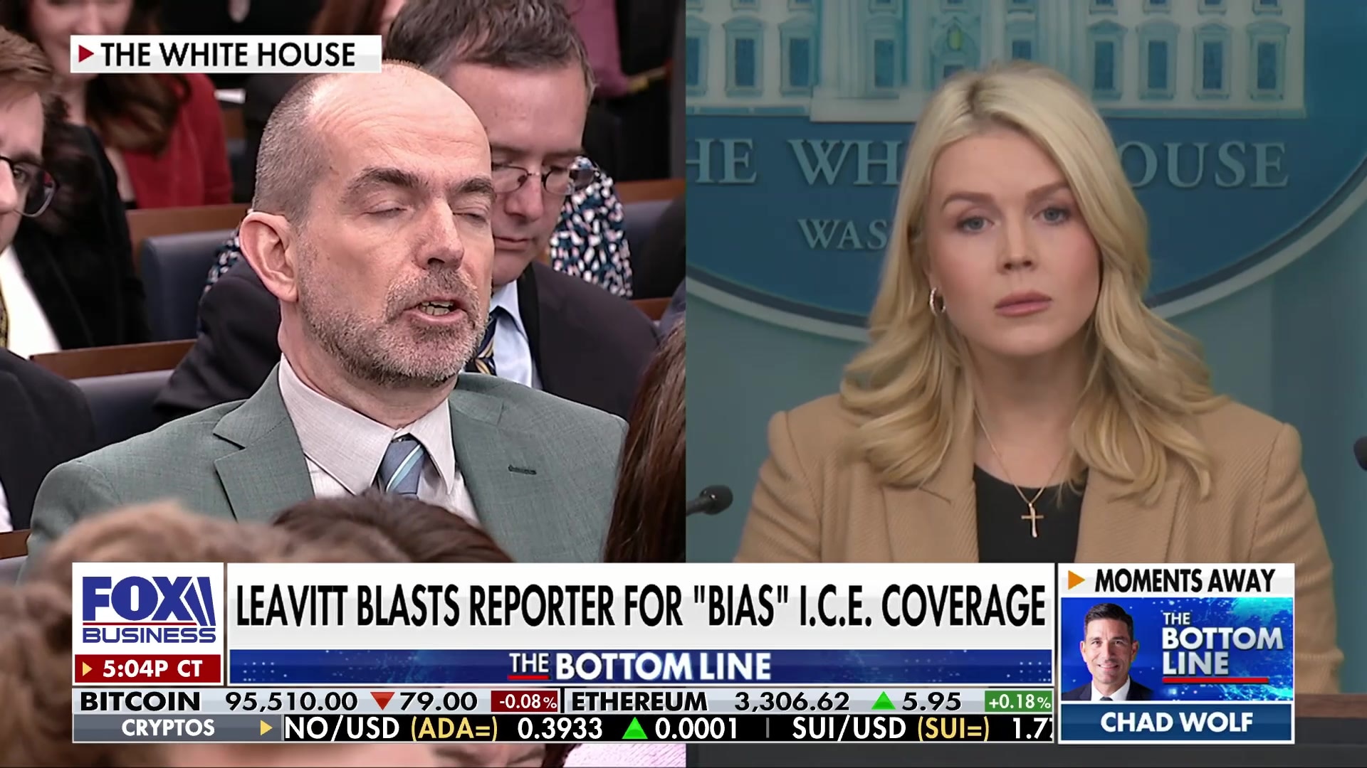White House Press Secretary confronts reporter over 'biased' ICE coverage
