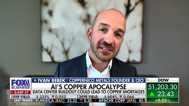 Ivan Bebek warns AI data center boom could trigger a massive copper shortage