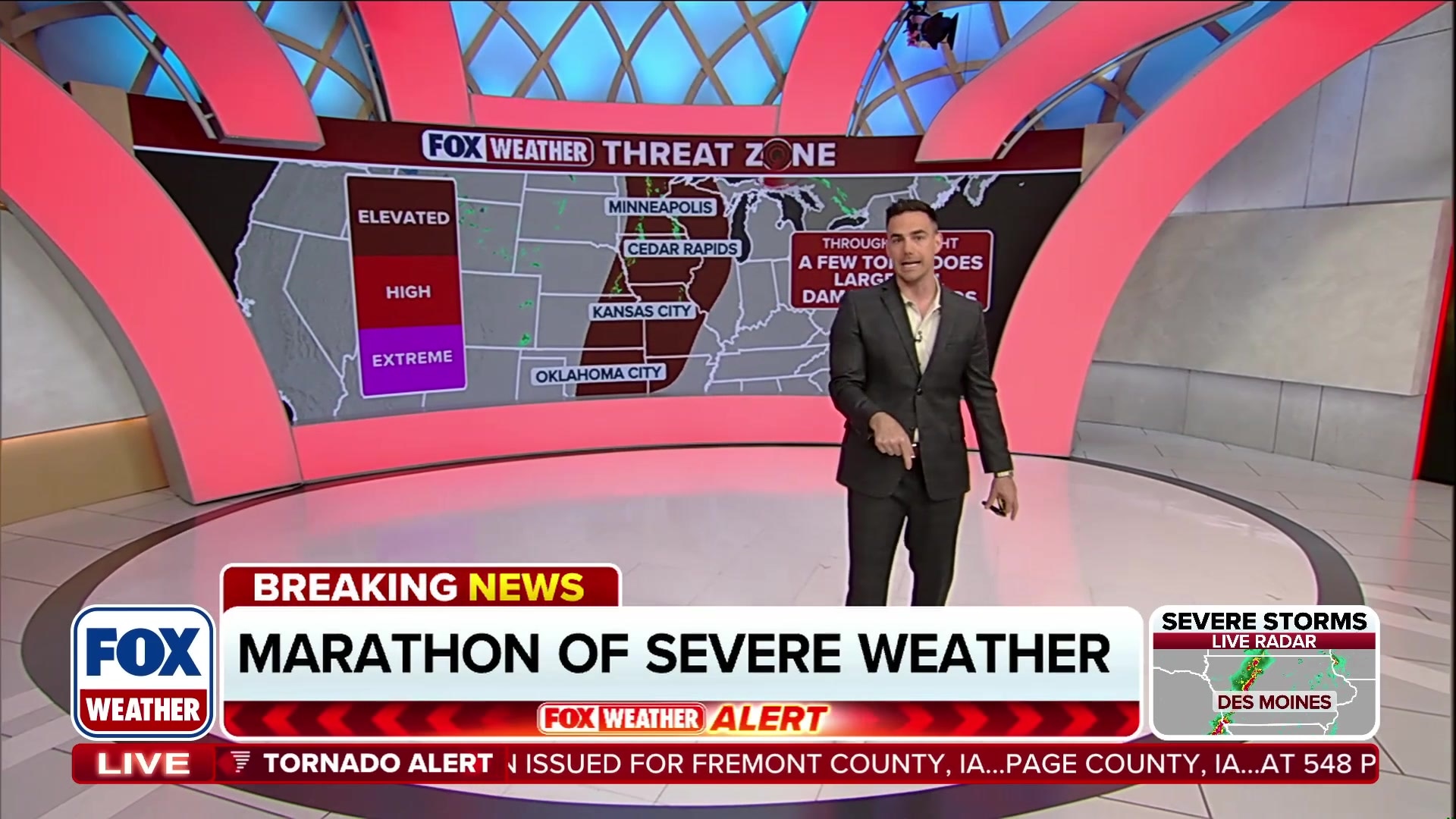 Severe weather marathon begins across the Plains