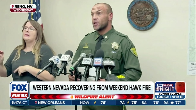 Fast-moving Hawk Fire destroys dozens of homes in western Nevada