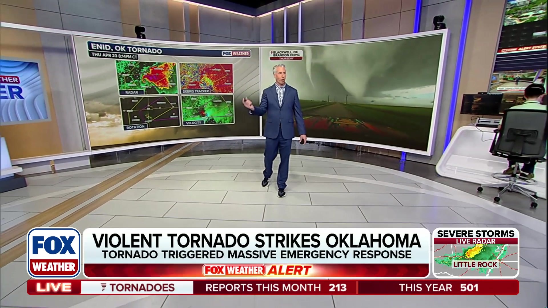 Violent tornado rips through Enid, Oklahoma