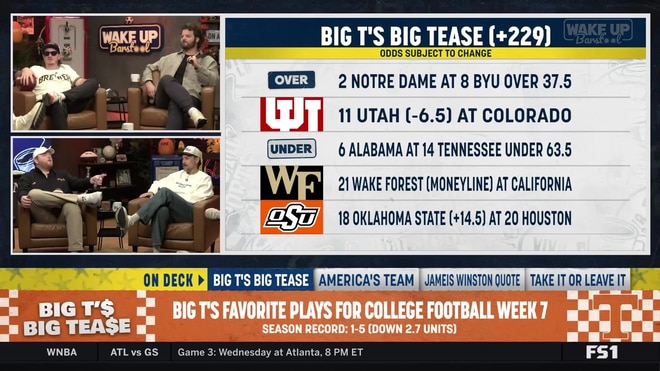 Big T breaks down his Week 7 college football teaser picks