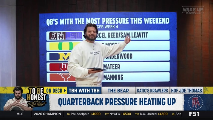 T-Bob Hebert reveals the 5 college football quarterbacks under the most pressure
