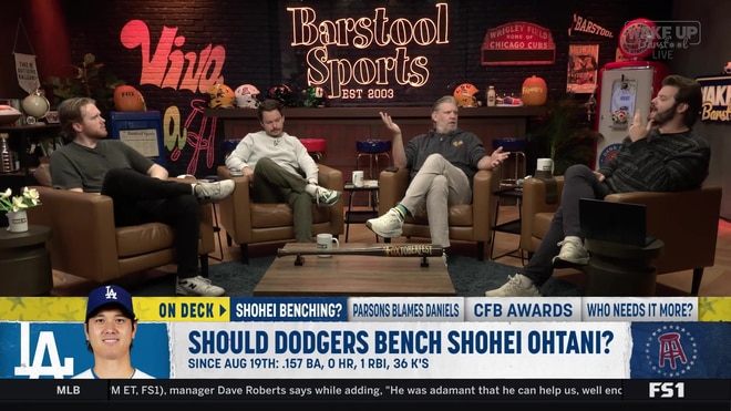 Wake Up Barstool debates if the Dodgers should bench Shohei Ohtani