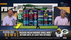 Colin Cowherd questions Packers' schedule after Parsons' injury