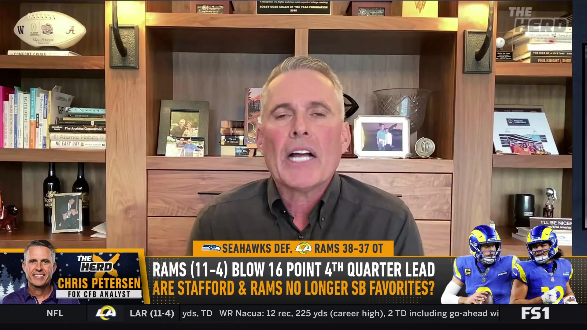 Chris Petersen on Puka Nacua's remarkable receiving talent