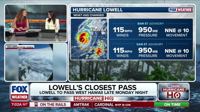 Hurricane Lowell threatens Hawaii with strong winds and heavy rain