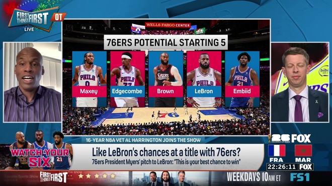 Al Harrington questions 76ers 'too much firepower' for LeBron