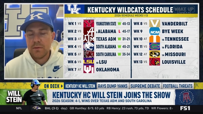 Will Stein on Kentucky's resilience and his path to the SEC