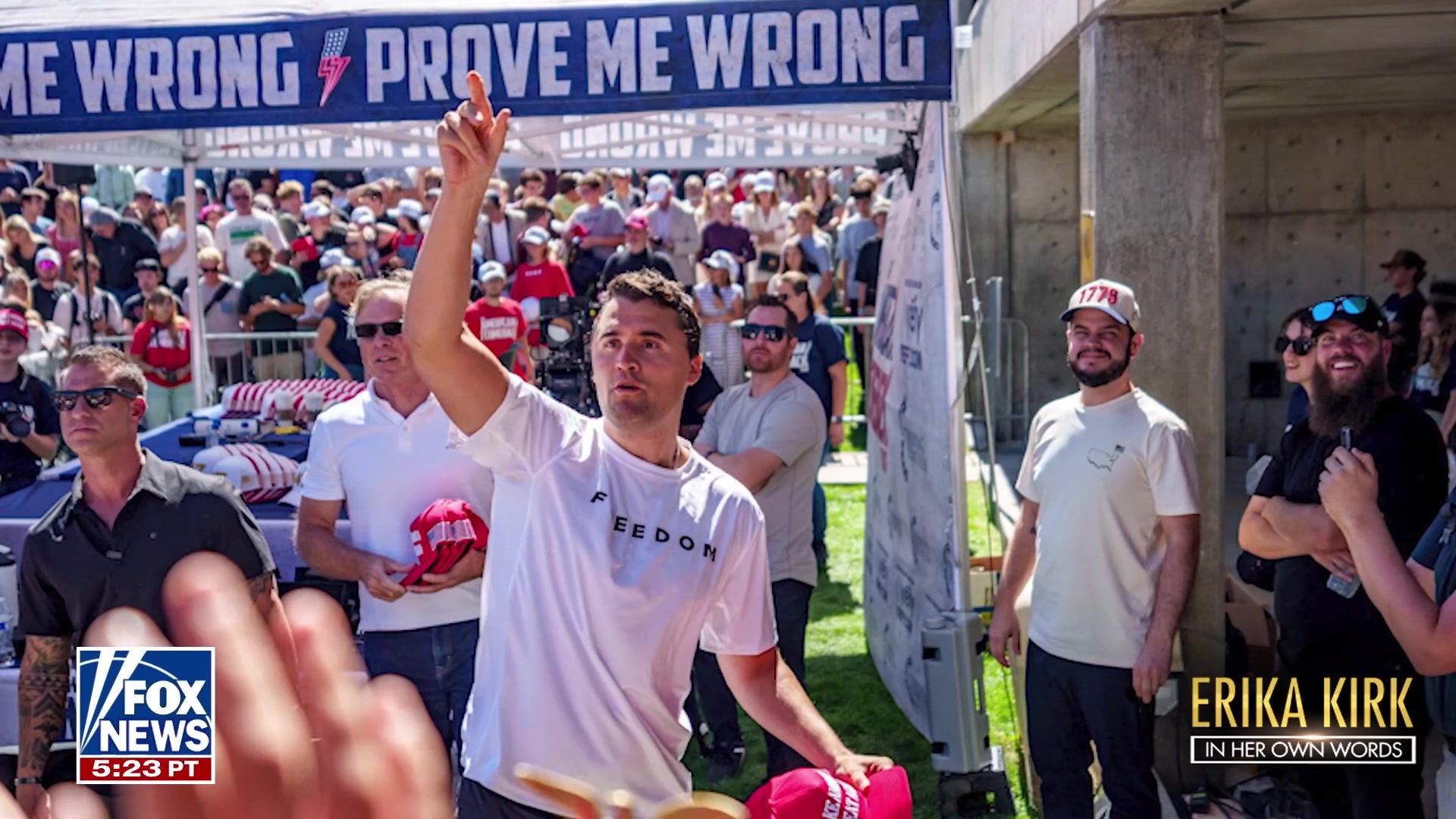 Erika Kirk recalls the moment she learned Charlie Kirk had been shot