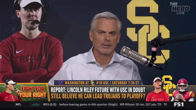 Colin Cowherd defends Lincoln Riley's coaching status despite USC's struggles