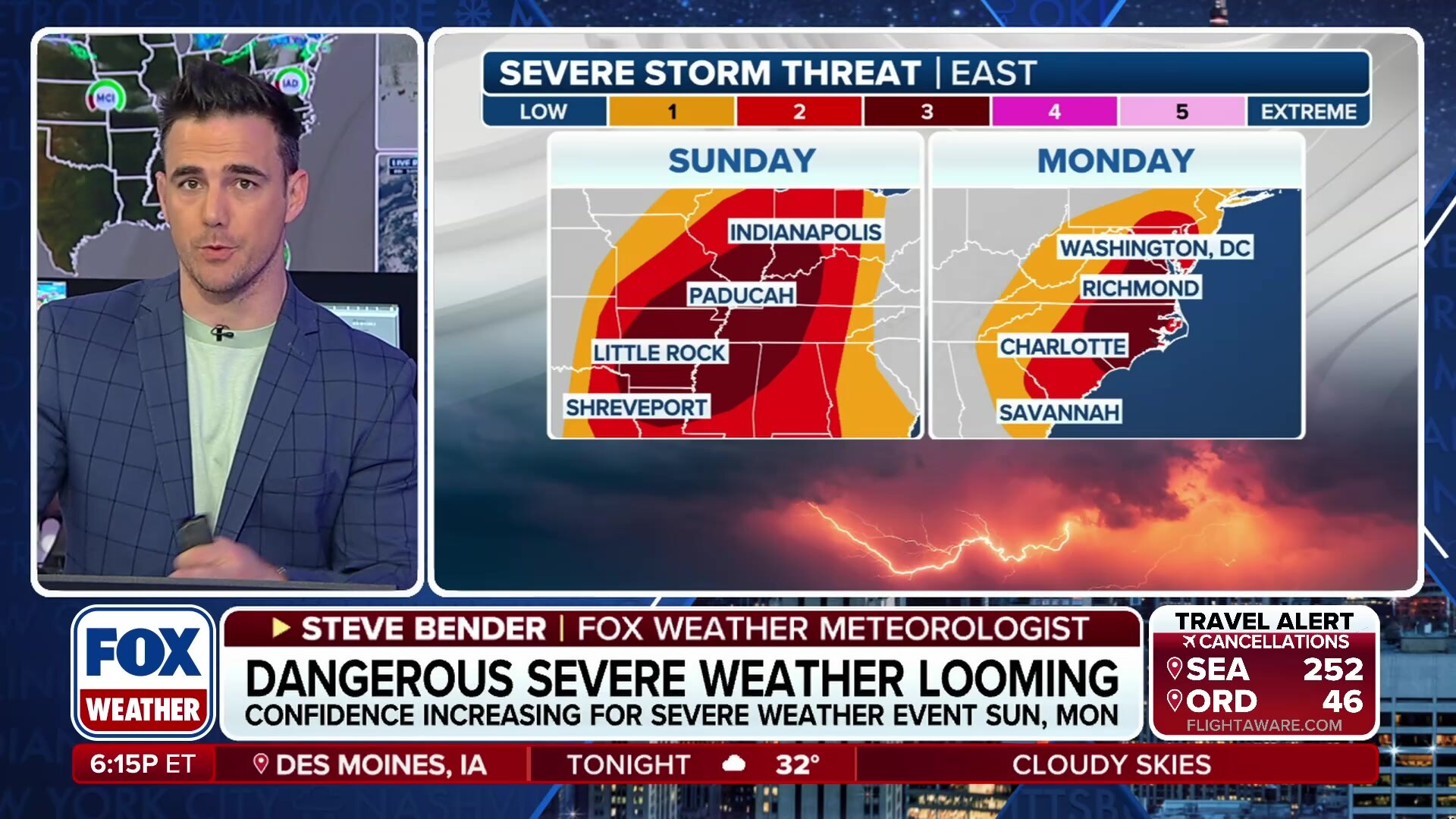 Watch Dangerous severe weather system to impact eastern US - Fox ...