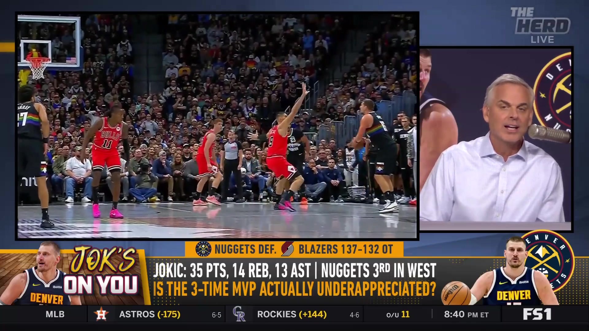 Colin Cowherd calls Jokic 'insanely talented' but 'boring and awkward'