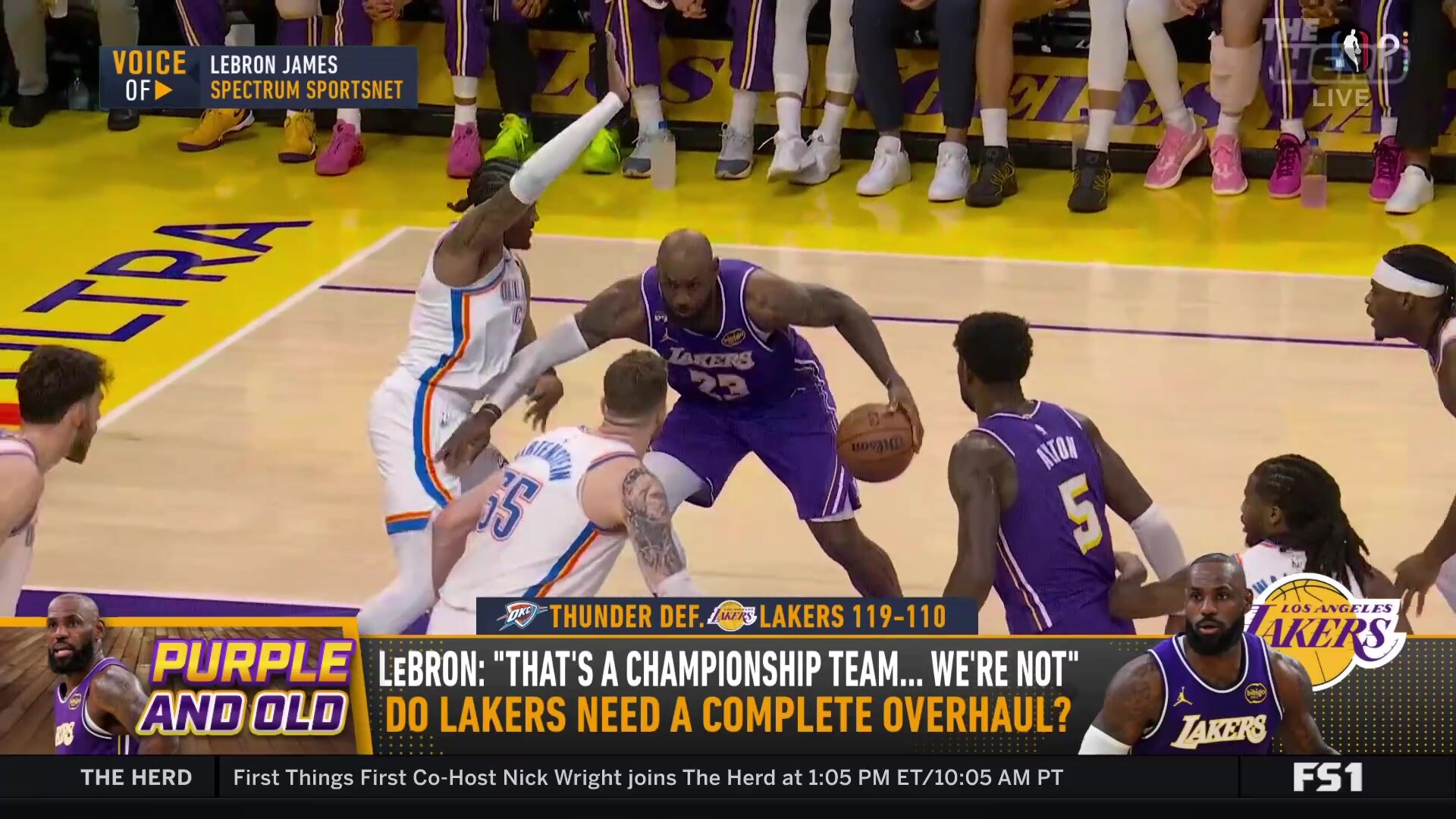 LeBron James admits Lakers are not a championship team