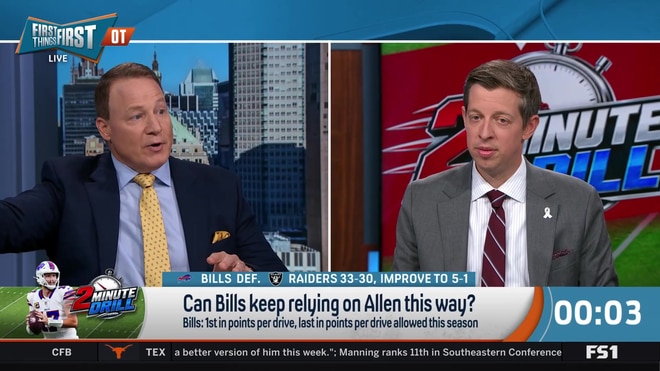Can the Bills continue to rely solely on Josh Allen's high-risk plays?