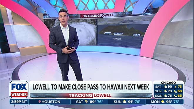 Steve Bender tracks Hurricane Lowell as it threatens Hawaii