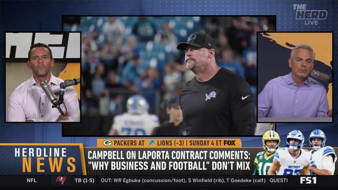 Colin Cowherd explains how Dan Campbell should handle contract questions