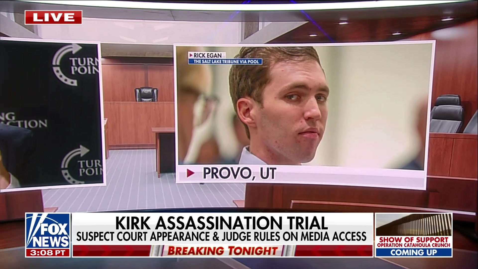 Judge rules on Kirk assassination trial media access, suspect seen smirking in first appearance