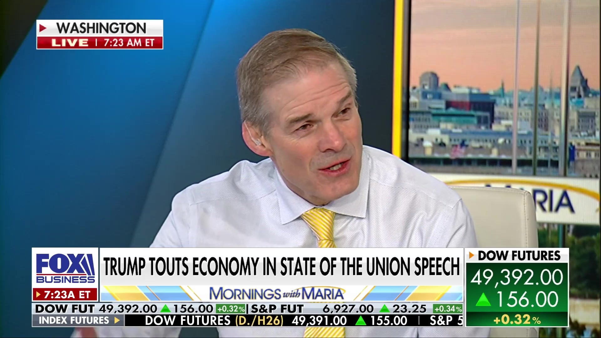 Jim Jordan praises Donald Trump's patriotic speech and critiques the 'crazy' left