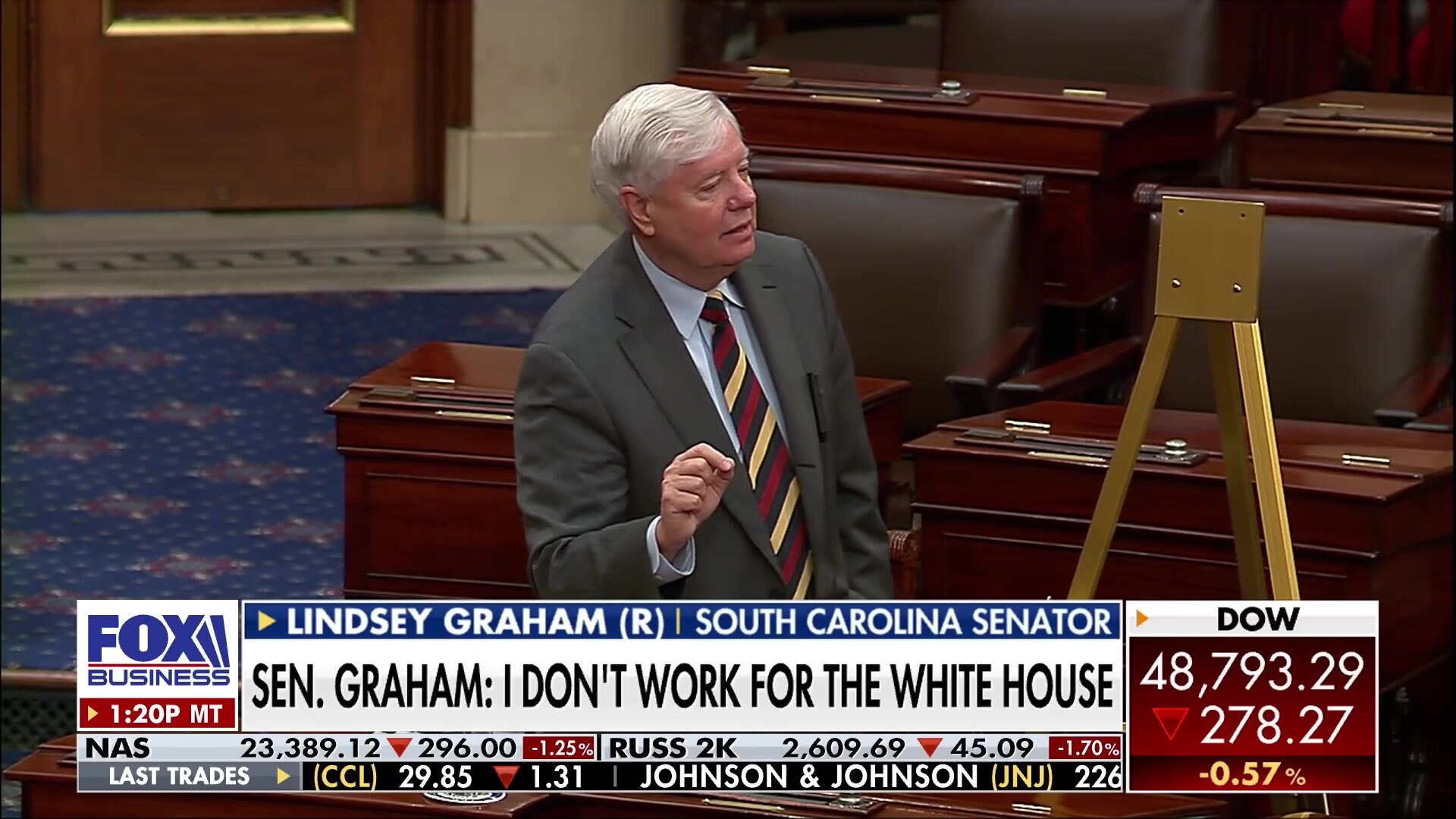 Senator Graham asserts independence on government funding demands