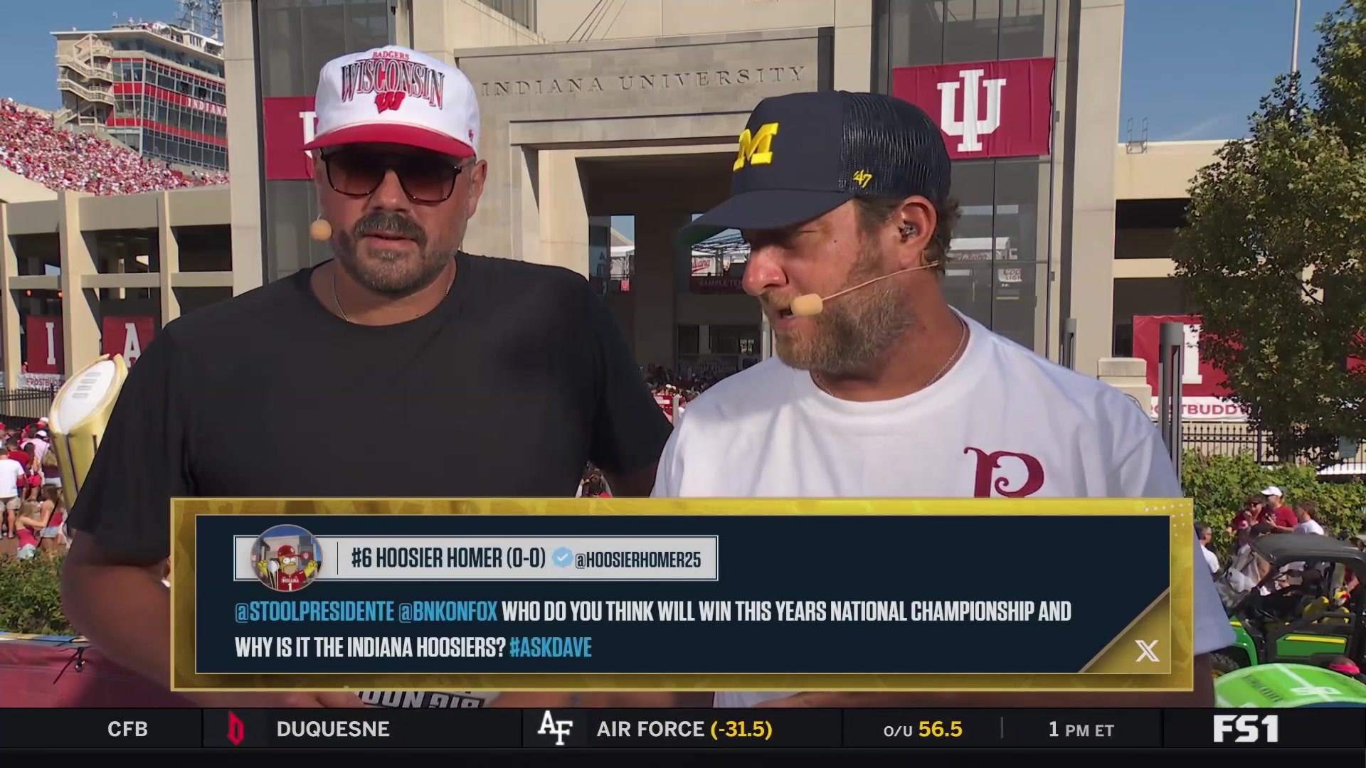 Watch Dave Portnoy makes his championship pick and rants about Rutgers - Big Noon Kickoff
