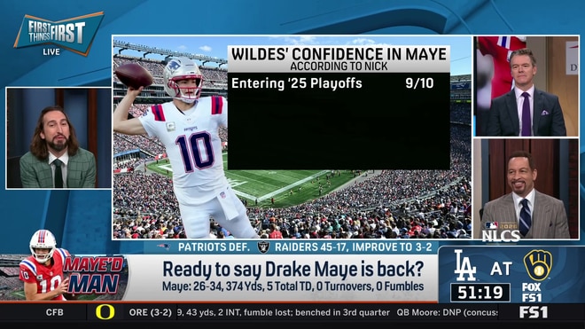 Nick Wright breaks down Drake Maye's impressive turnaround for the Patriots