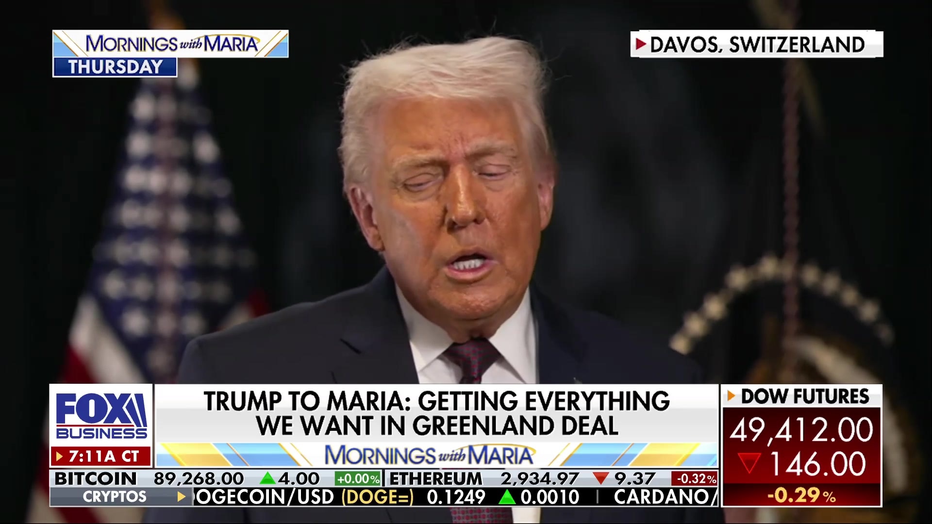 Trump discusses Greenland deal and 'Golden Dome' defense system