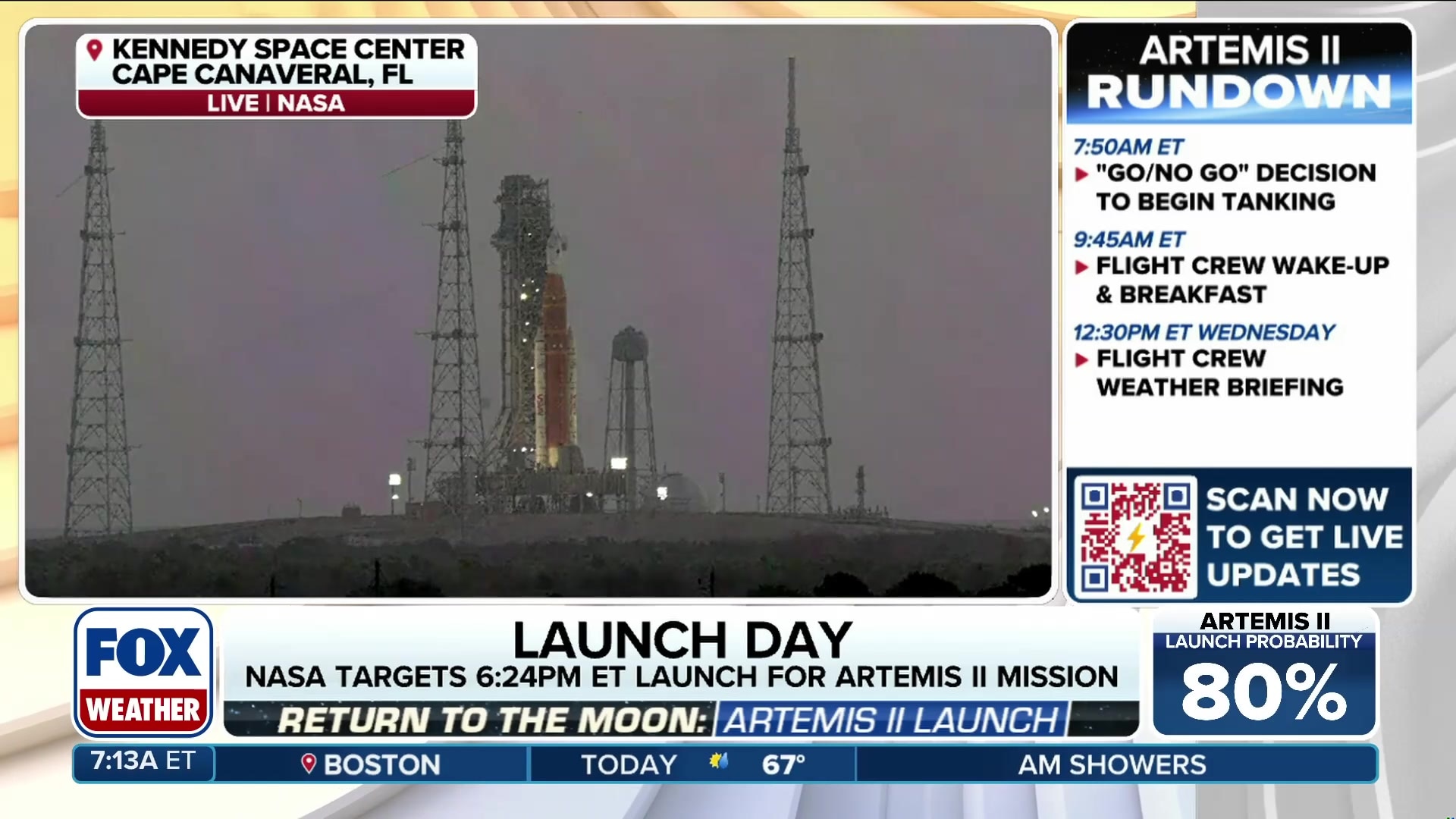 Artemis II: Return to the moon on launch day